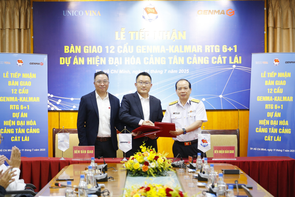 12臺GENMA品牌輪胎吊成功交付丨獲越南當?shù)孛襟w廣泛關(guān)注(圖1)