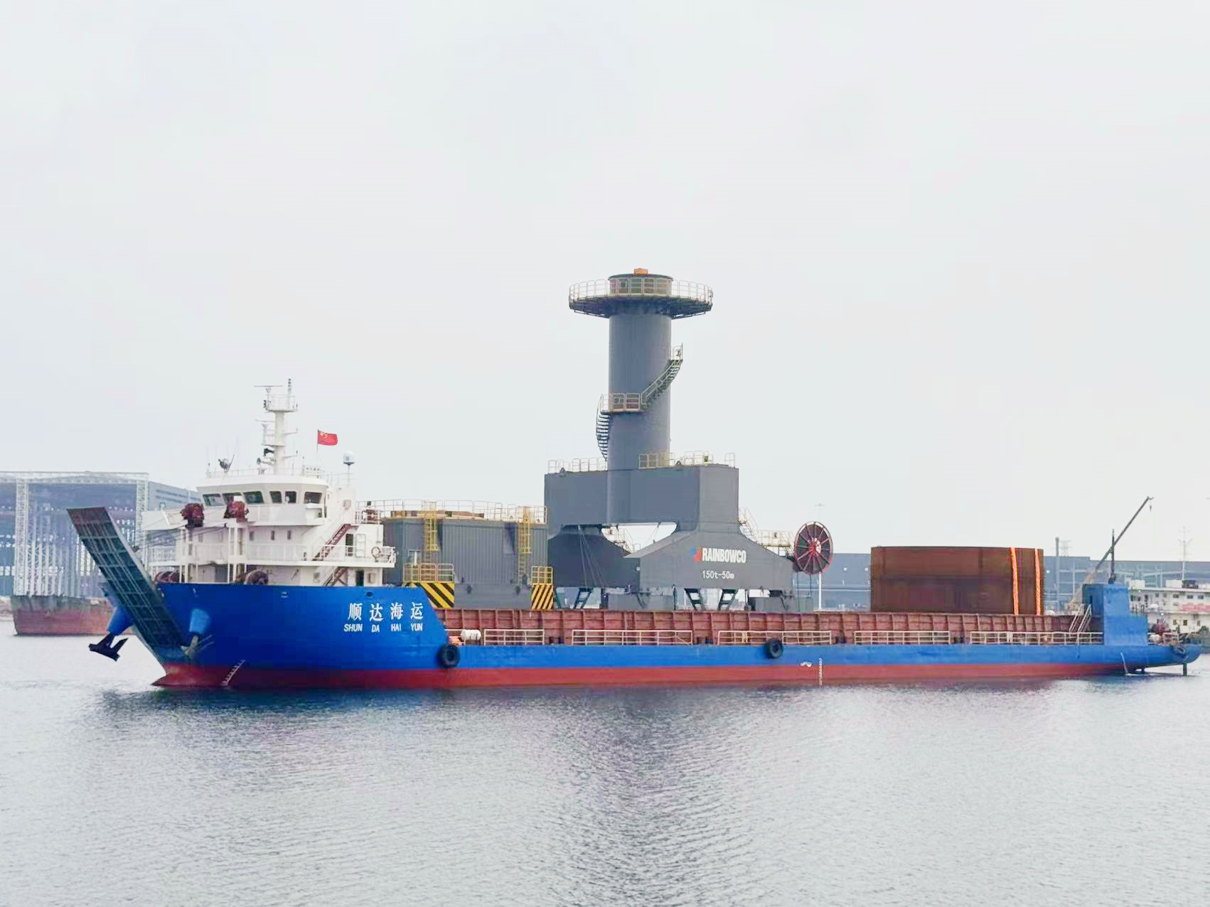 潤邦智裝碼頭迎來首艘船舶靠泊,GENMA通州灣制造基地發運能力實現重大突破(圖1) 潤邦智裝碼頭迎來首艘船舶靠泊,GENMA通州灣制造基地發運能力實現重大突破(圖1)