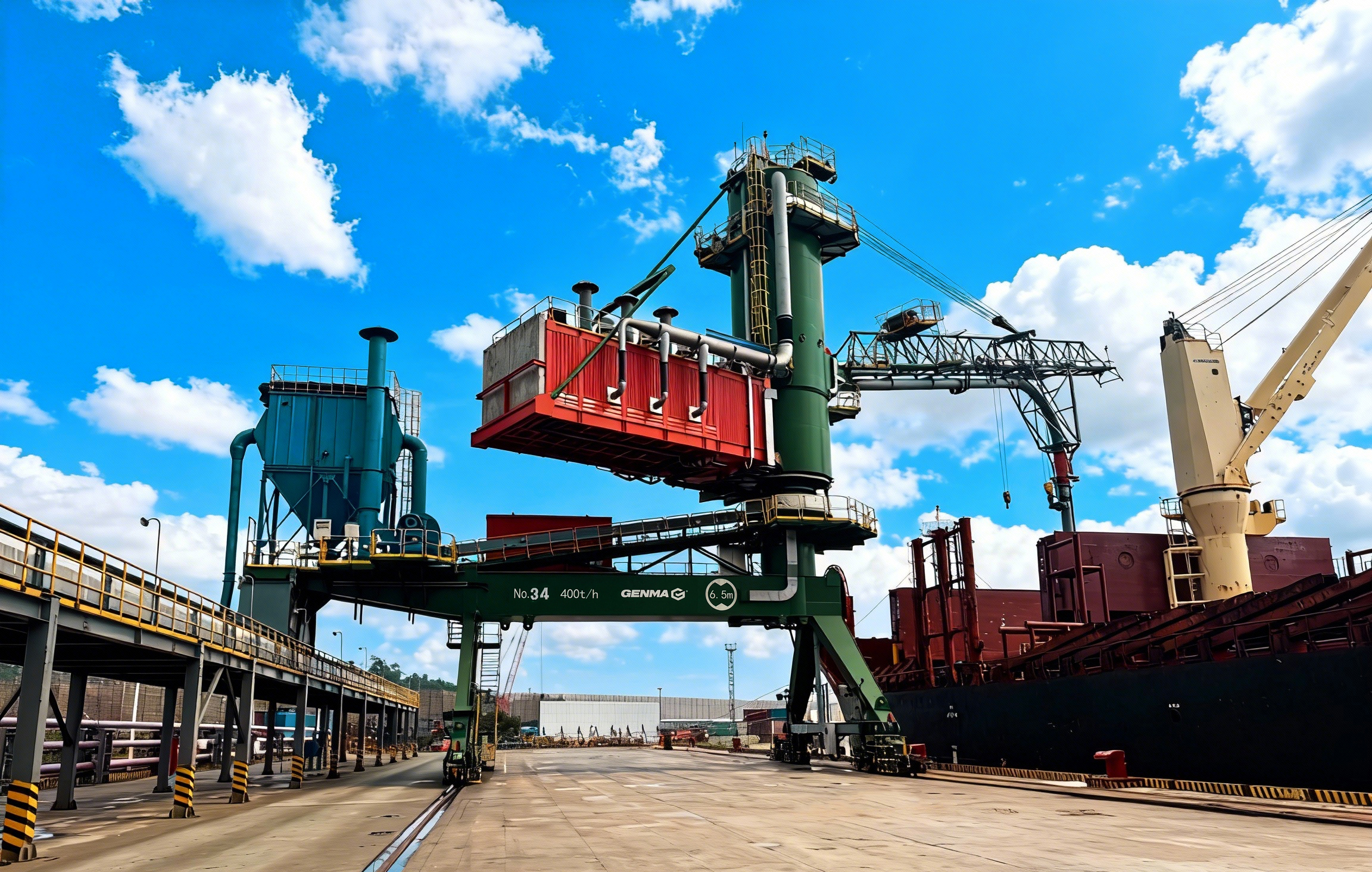 “GENMA給力！”客戶錦旗詮釋GENMA氣力卸船機六個“真本事”(圖3)